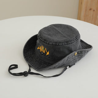 Washed Denim Comfortable Bucket Hat for Kids