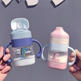 Baby Drinking Bottle Mum Pot with Straw and Anti Fall Features