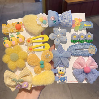 Children's Cute Plush Duckbill Clip Butterfly Design Hairclip