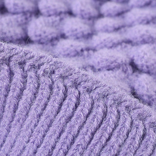 Double Layered Women's Knitted Warm Thick Beanie Hat
