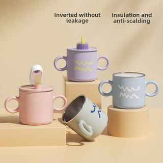 Children's Stainless Steel Water Cup With Straw cup