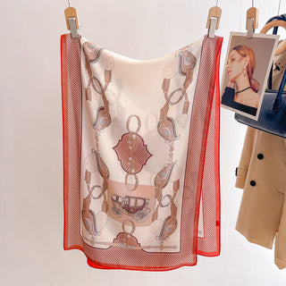 Korean Style High Quality Both Side Printed Women's Viscose Scarf
