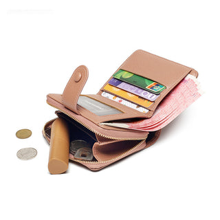Compact and Handy PU Multi Chamber Coin Purse for Women