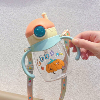 Children's Portable Cute Water Cup Mum Pot with scale