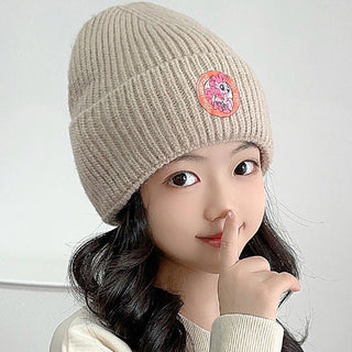 Girl's Cute Unicorn Carton knitted Beanie Cap for Winter