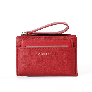 Women's High Quality Solid Color Zipper Coin Purse Card Holder Wallet