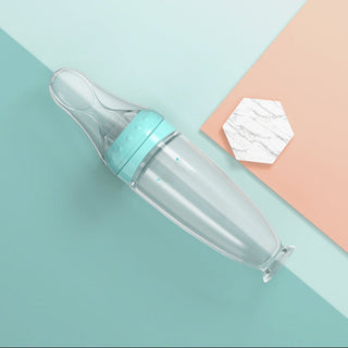 BBET Brand Baby Silicone Rice Paste Spoon Feeding Bottle