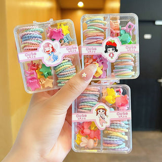 4 Types Attractive Hair Accessories Combo Set for Children