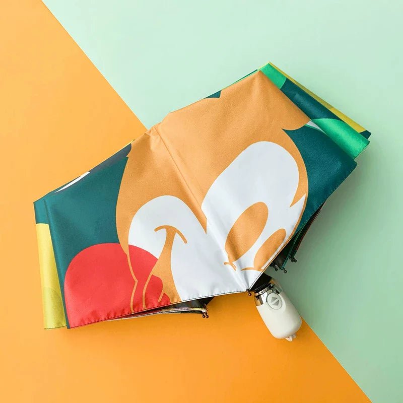 Foldable Cartoon Printed Automatic All-Season umbrella