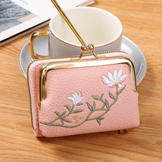 Women's Large Capacity Floral Design Coin Purse Card Holder Wallet