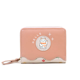 Cute Cartoon PU Coin Purse and Card Holder Wallet for Female