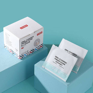 32pcs Set Finger Shaped Gauze Cotton Antibacterial Baby Mouth Cleaner