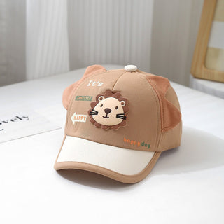 Lion Flagged Cute Baseball Head Cap for Children