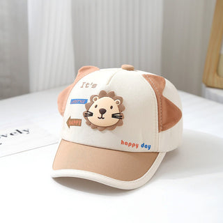 Lion Flagged Cute Baseball Head Cap for Children