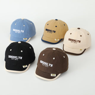 Children's Embroidery Letter Flagged Baseball Cap