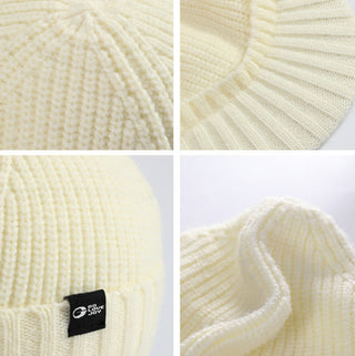 Winter Knitted Outdoor Cotton Thickened Warm Woolen Cap