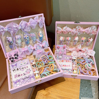 61Pcs Exclusive Hair Accessories Set Gif Box for Girls