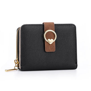 Korean Version Zipper Solid Color Women's Card Holder Wallet