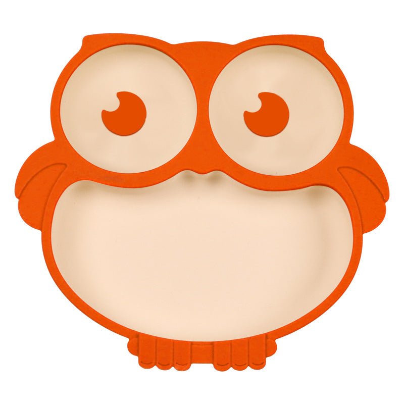 Owl Shaped Silicone Children's Dinner Feeding Plate