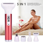 Women's  Five-in-One Private Hair Trimmer Shaver Electric Epilator