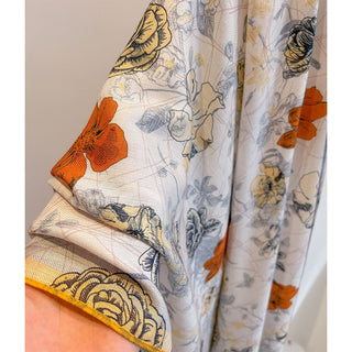 Travel Friendly High-Quality Both Side Plant Printed Viscose Scarf