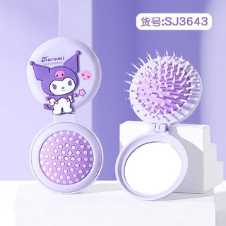 Cinnamoroll & Kuromi Cute Folding Pocket Travel Hair Comb