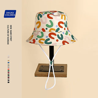 Multi Cartoon Printed Breathable Bucket Hat For Kids
