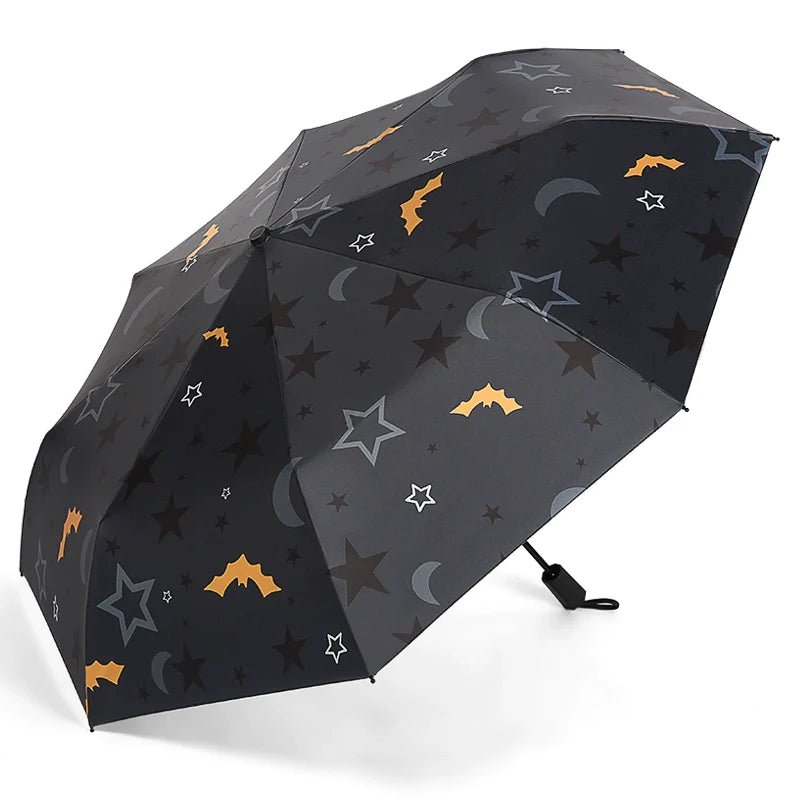 Starry Sky Three-fold eight-bone ultralight pencil umbrella for all season
