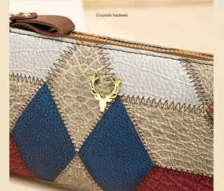 Retro Style Women's Luxury Versatile Zipper Purse