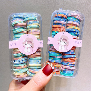 60Pcs Colorful High Elastic Rubber Band for Baby Girl