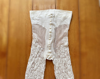 Thin Flesh Hollow Lace Rose Jacquard Pantyhose Women's Durable Invisible Base Stockings