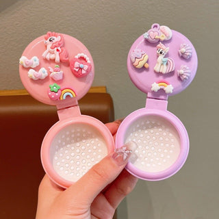 Children's Folding Air Cushion Mini Massage Comb With Mirror