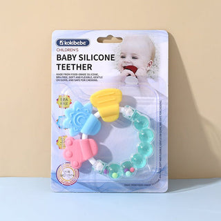Circle Shaped Silicone Chewing Soothing Baby Teether