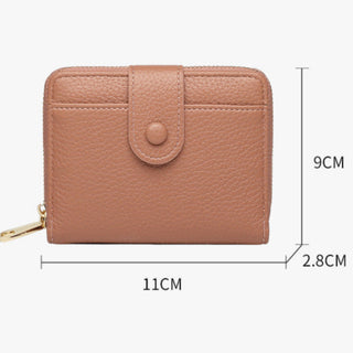 Compact and Handy PU Multi Chamber Coin Purse for Women