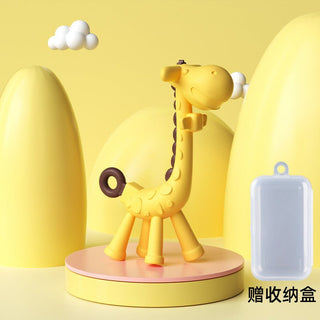 Food Grade Silicone Giraffe Soothing Teether for Children