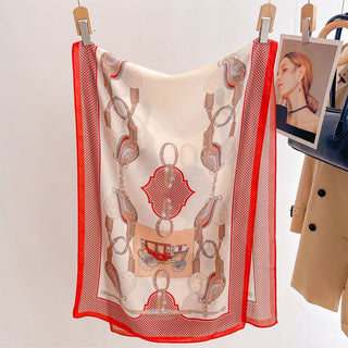 Korean Style High Quality Both Side Printed Women's Viscose Scarf