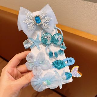 Frozen Inspired Princess Elsa Bow Hairpin Set for Kids