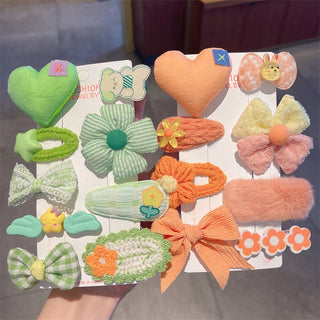 Children's Cute Plush Duckbill Clip Butterfly Design Hairclip