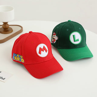 Children's baseball caps with embroidered cartoon characters