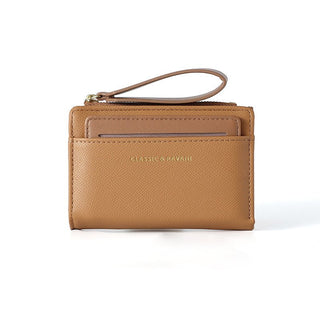 Women's High Quality Solid Color Zipper Coin Purse Card Holder Wallet