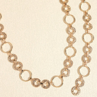 Trendy Women's Metal Circle Chain Weist Belt