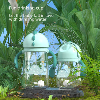 Little Dinosaur Portable Anti Drop Drinking Bottle Mum Pot for Children
