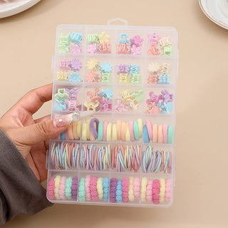 148 Pcs Cute Hair Accessories Combo Gift Box for Girls