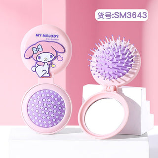 Cinnamoroll & Kuromi Cute Folding Pocket Travel Hair Comb