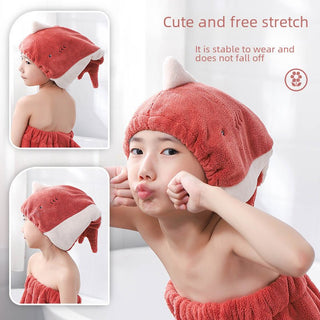 Quick Absorbent and Quick-Drying headscarf Shower Cap Towel for Children