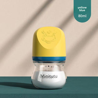 Minitutu Brand Wide Diameter Glass Feeding Bottle For Baby