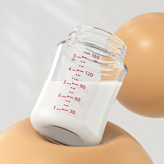 Noair Anti Choking Glass Feeding Bottle for Baby