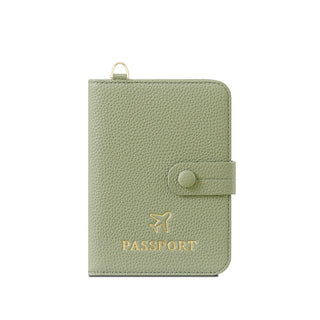 PU Lather RFID Anti-Theft Travel Passport & Card Holder For women