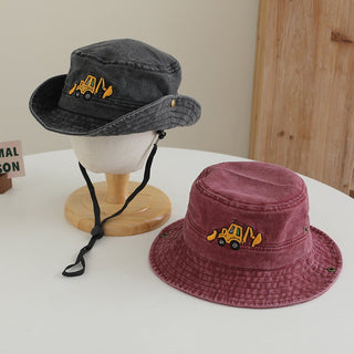 Washed Denim Comfortable Bucket Hat for Kids