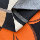 Elegant Color Block Floral Design Printed Exclusive Winter Shawl